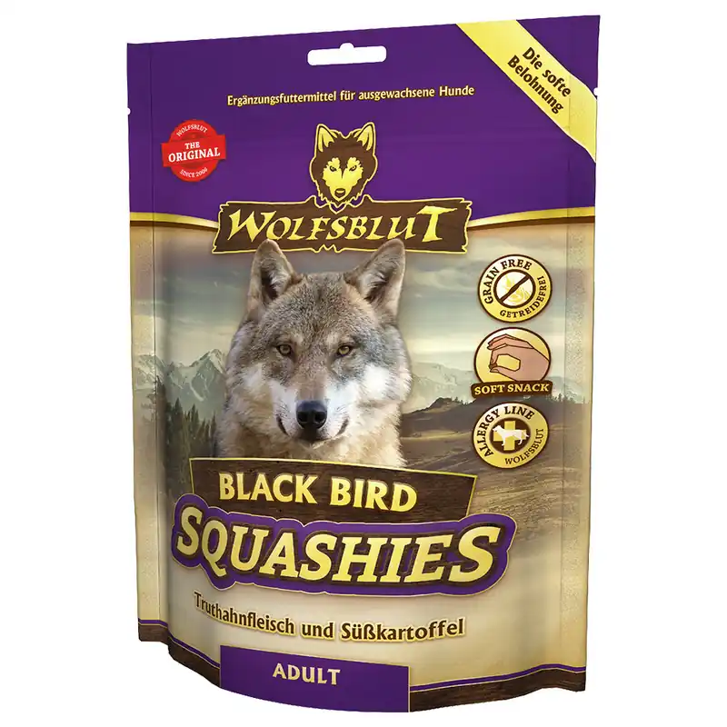Jetzt Kaufen WOLFSBLUT Snack Squashies Black Bird 300 g
